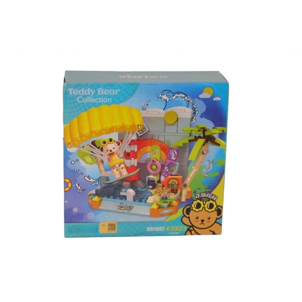 P881007 UÇURTMA SÖRFÇÜSÜ TEDDY 204 PARÇA BLOCK OYUNCAK