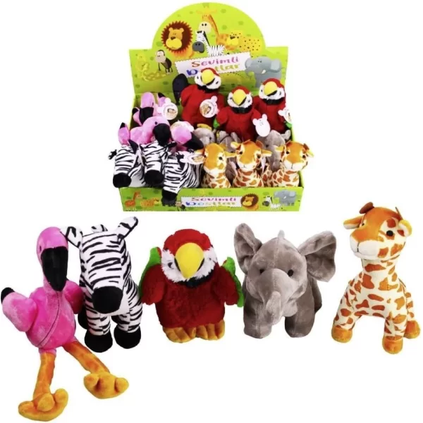 Peluş Tropikal Hayvanlar 25 Cm