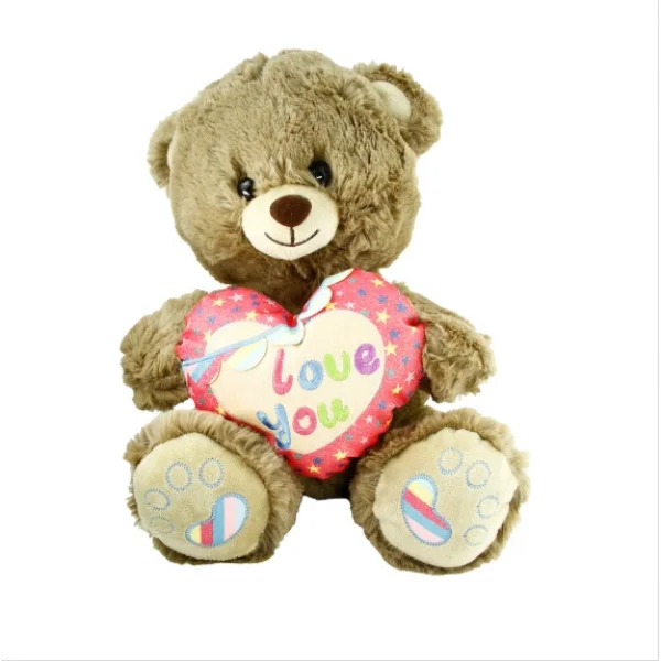 PJH2324 PELUŞ 30CM LOVE YOU KALPLİ AYI -VRD