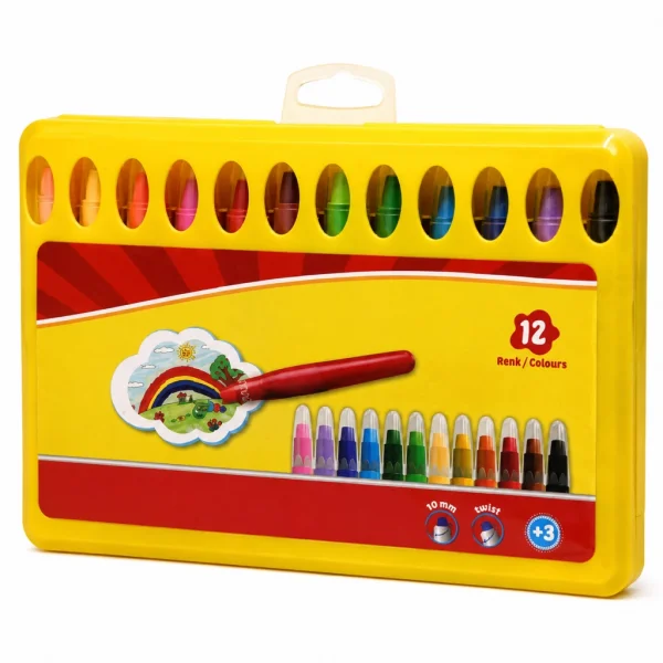 Play-Doh Jel Crayon 12 Renk PP Box