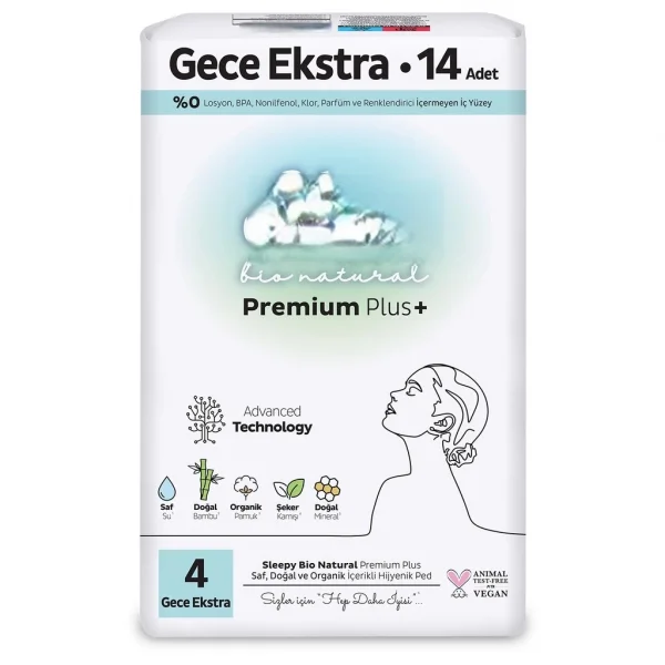 Premium Plus Gece Ekstra Ped 14 Adet