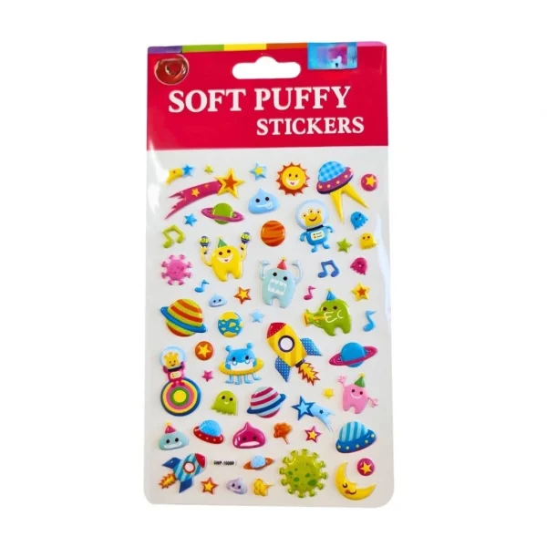 Puffy Stickers Space
