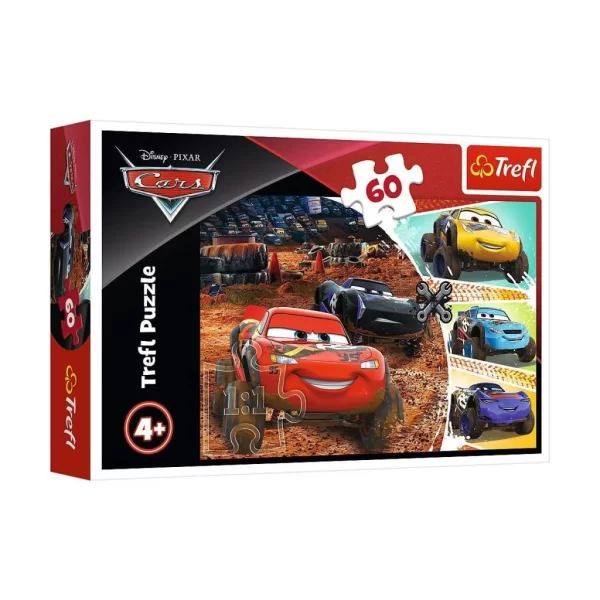 PUZZLE-17327 Disney Cars 3 60 Parça Puzzle