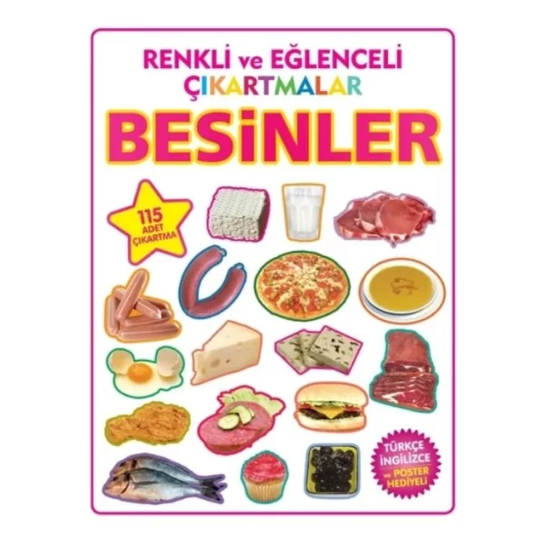 RENKLİ BE EĞLENCELİ ÇIKARTMALAR BESİNLER