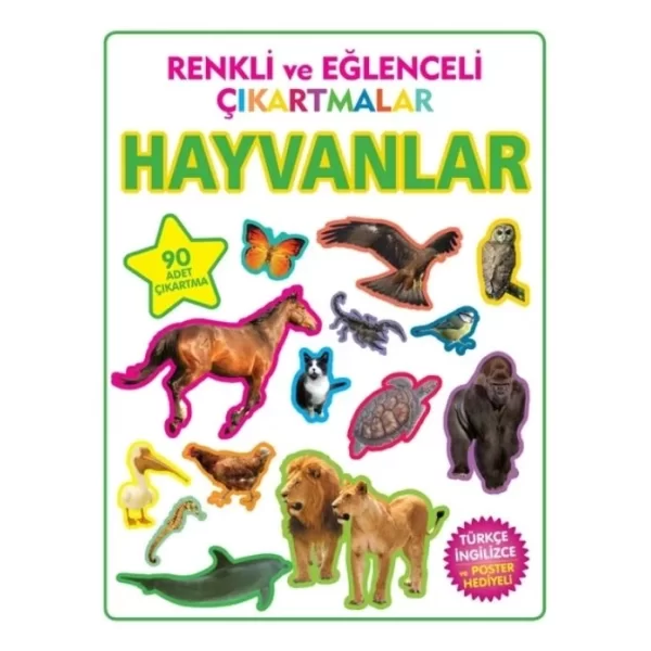 RENKLİ VE EĞLENCELİ ÇIKARTMALAR HAYVANLAR