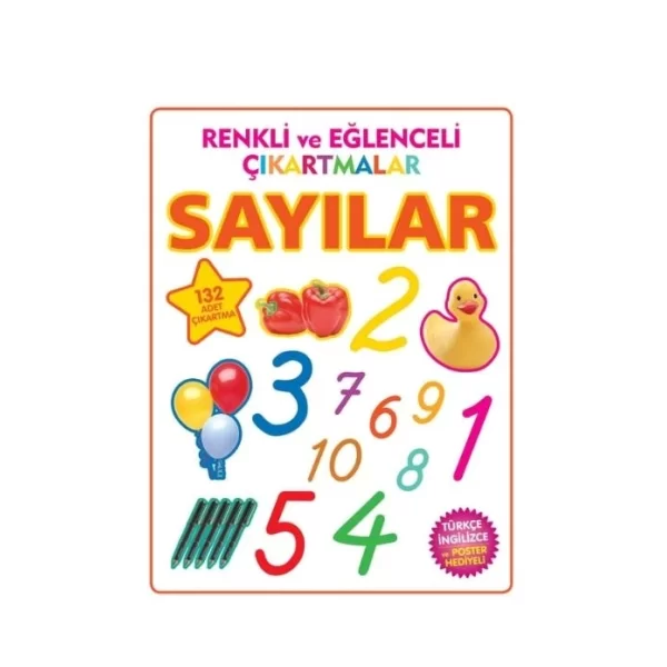 RENKLİ VE EĞLENCELİ ÇIKARTMALAR SAYILAR