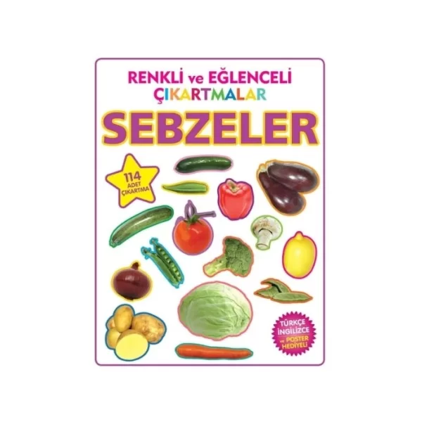 RENKLİ VE EĞLENCELİ ÇIKARTMALAR SEBZELER