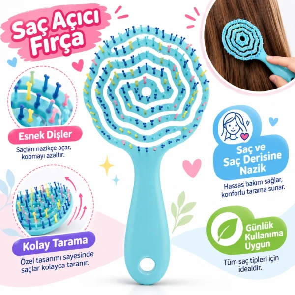 Saç Açma Tarama Fırçası