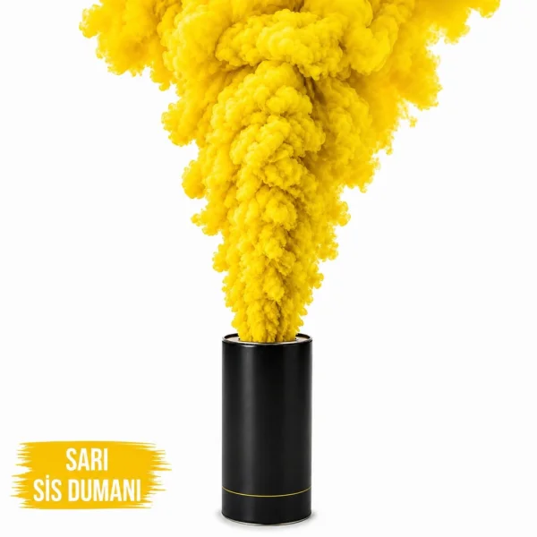 Sarı Renk Sis Bombası Sarı Duman 1 Adet