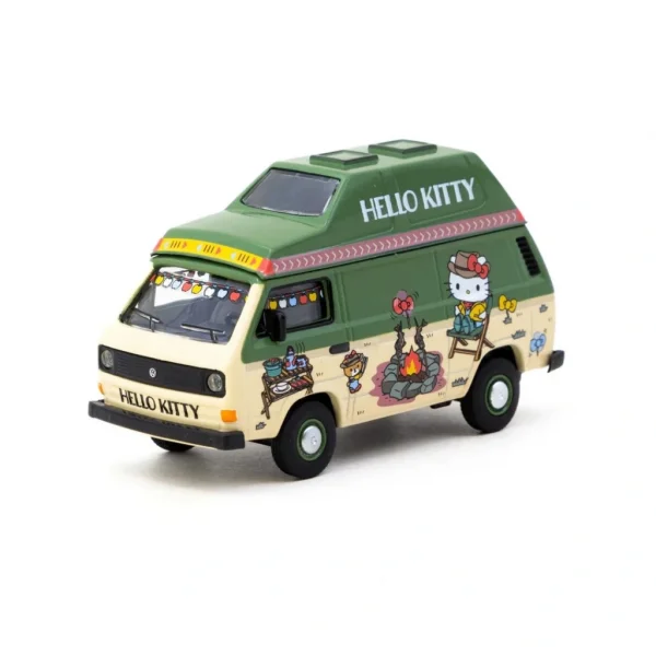 Schuco x  WorNessiWorld 1/64 VolNessiWorldwagen T3 Van Hello Kitty Camping