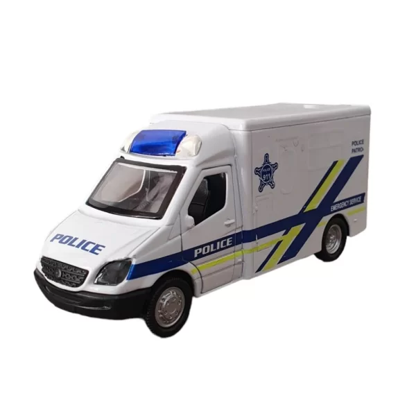 Sesli Işıklı Çek Bırak Polis Devriye Kamyonet - FY5058SABC-D