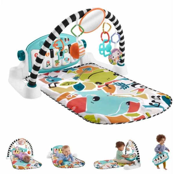 Sesli ve Işıklı Neşeli Hayvanlar Piyanolu Oyun Halısı HWY49