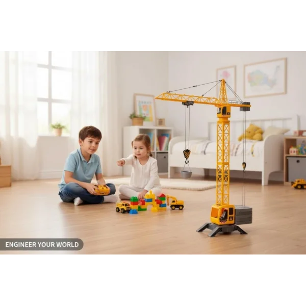 SH5001 2.4G 1:12 UZK.KUM.KULE VİNÇ 9KN IŞK SES-ZRV