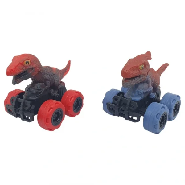 Sürtmeli Dinazor Arabalar 2li -  cm - Triceratops & T-Rex