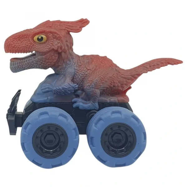 Sürtmeli Dinazor Arabalar  cm - H-20 - Parasaurolophus - Mavi