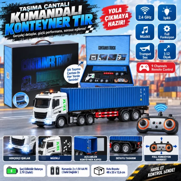 Taşıma Çantalı Kumandalı Konteyner Tır