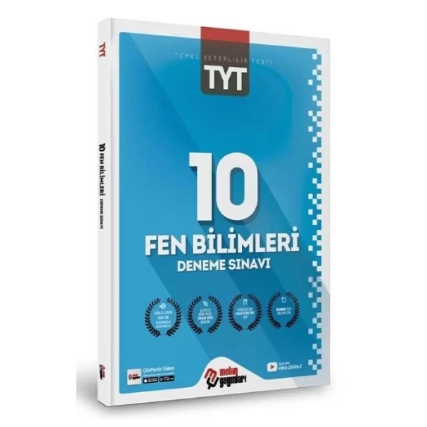 TYT Fen Bilimleri 10 Deneme Metin Yayınları