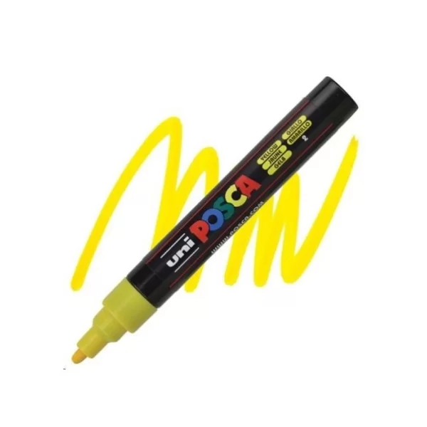 UNİ POSCA SU BAZLI POSTER MARKÖRÜ SARI