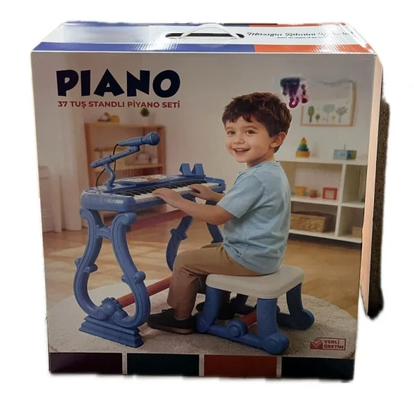 URT033-002 AYAKLI 37 TUŞ PİANO ORG - MAVİ