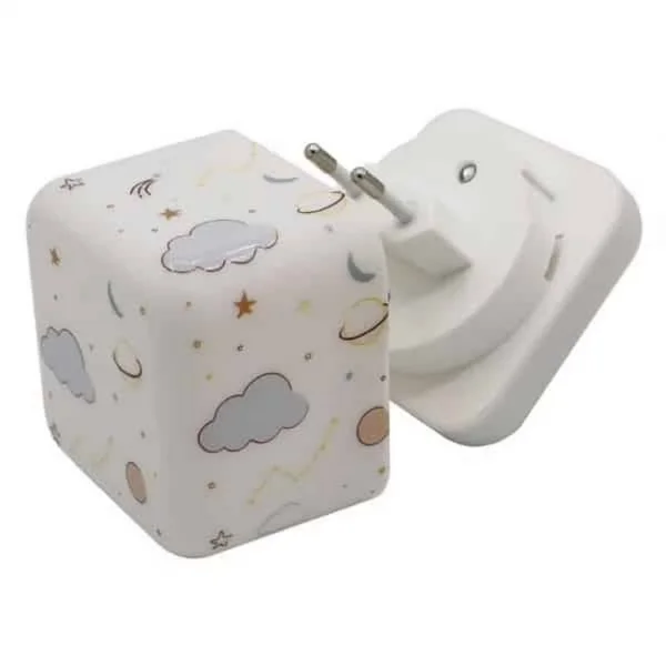 Uzay Şarj Edilebilir Sensörlü Gece Lambası 7x7 cm