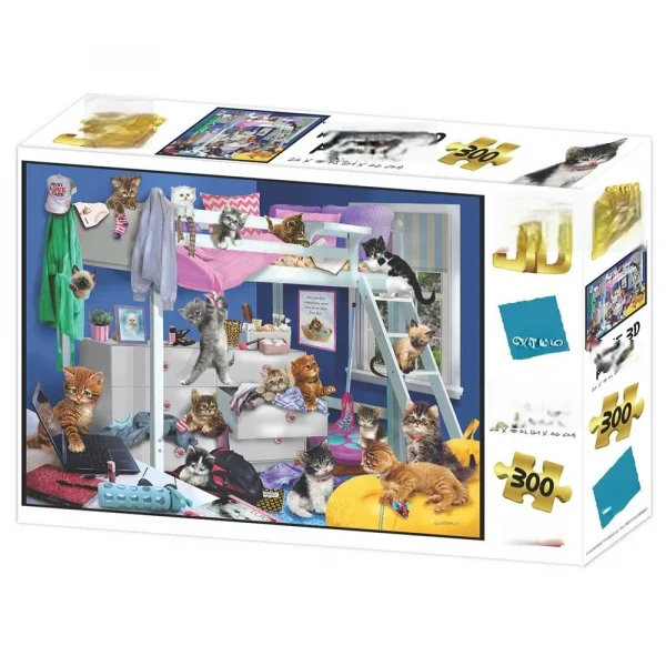 Yatak Odası Kedileri Puzzle 300 Parça