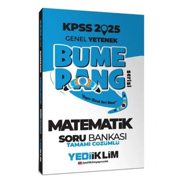 YEDİİKLİM KPSS GY BUMERANG MATEMATİK SORU BANKASI 2025