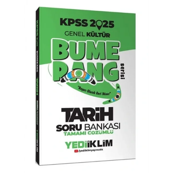 YEDİİKLİM KPSS GY GK BUMERANG TARİH SORU BANKASI