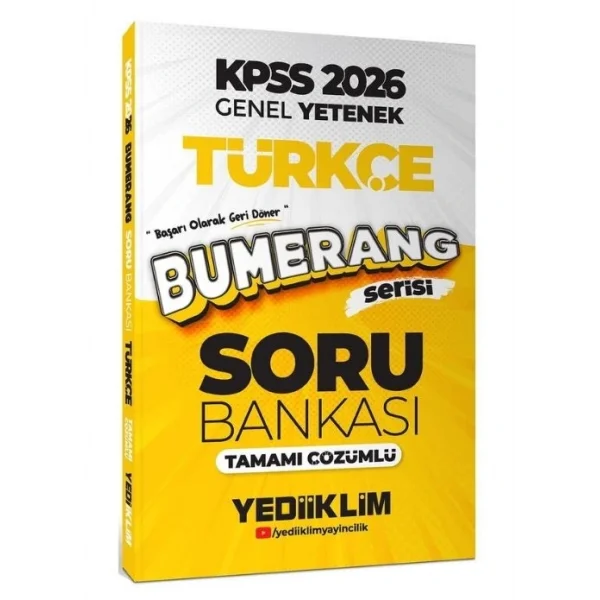 YEDİİKLİM KPSS NGY BUMERANG TÜRKÇE SB