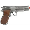 000451 POLİCE PİSTOL 8 SHOTS OLD SİLVER