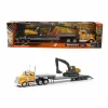 1:43 Long Haul Kenworth Taşıyıcı Tır ve Ekskavatör
