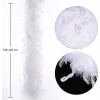 Beyaz Renk Kabarık Kalın Otriş Boa Tüy 6 cm Genişlik 180-200 cm Uzunluk