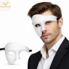 Beyaz Yarım Erkek Maske – Phantom Parti & Balo Maskesi