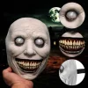 Dehşet Gülüşlü Donuk Göz Efektli Korku Maskesi 22x18 cm