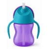 Desenli Pipetli Bardak 200 ml Kız