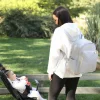 Dust Deri Anne Bebek Bakım Sırt Çantası 7130 Gri