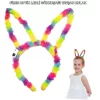 Fiber Optik LED'li Gökkuşağı Tavşan Kulak 17x23 cm
