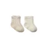 Fiyonklu Penye Soket Çorap 2li 10149 Bej