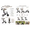 Globber Explorer 4in1 Katlanabilir Bisiklet Koyu Bej
