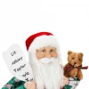 Hediye Kutularının Üstünde Oturan Noel Baba Dekoratif Biblo 48 cm
