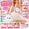 Kedi El Çantası Beyaz