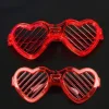 Kırmızı LED Işıklı Kalp Gözlük – 3 Modlu Parti &
