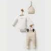 Moi Noi Kokina Şapka Body Pantolon MNB5334 Bej