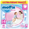 Molfix Külot Bez Ultra Fırsat Paketi 4 Beden 9-14 Kg 86 Adet