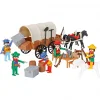 Nessiworld 04 003 Mini Mekanik Seri 3 Kovboy Arabası -Pilsan Oyuncak
