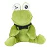 Nessiworld 1430 Peluş Papyonlu Oturan Yeşil Kurbağa -My Friend Toys
