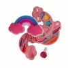 Nessiworld 2601 SUN-RST-PRP-Güzellik Set Makyaj Gökkuşağı Şekilli 3 Katmanlı - Sunman