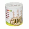 Nessiworld -8831 Natural Ahşap Blok Seti 100 Parça -Chiva