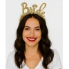 Nessiworld Altın Renk Bekarlığa Veda İtalik Yazı Alyanslı Bride Taç