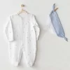 Nessiworld Andywawa AC25607 Ocean İs My Happy Place Bebek Tulum Takım White