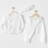 Nessiworld Andywawa AC25824 Chic Girl 3Lü Bebek Zıbın Takım Ekru